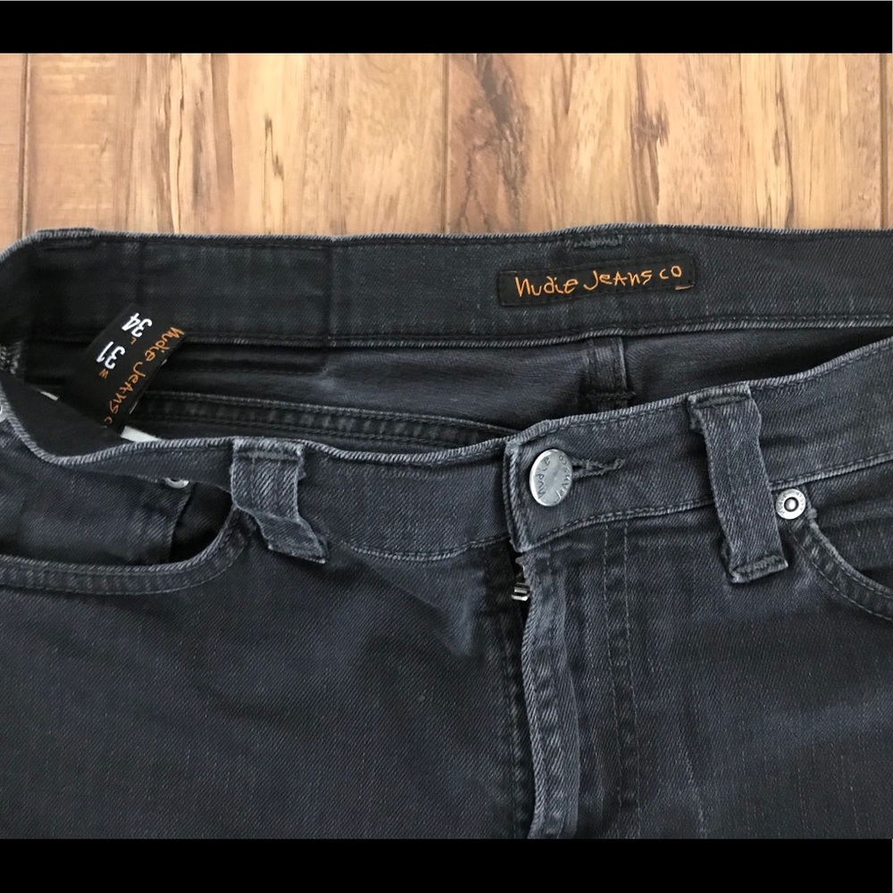 Nudie Washed Black Jeans